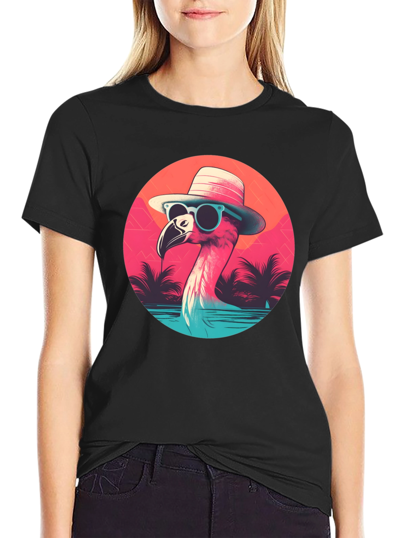 Cool Flamingo Graphic Tee