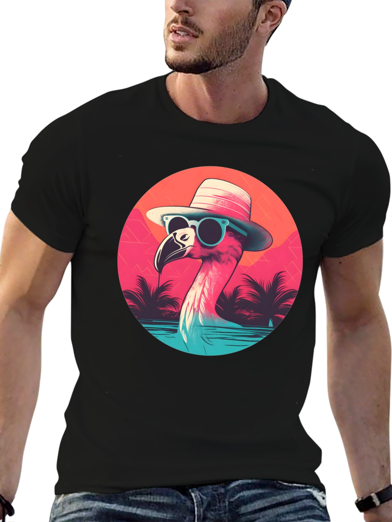 Cool Flamingo Graphic Tee