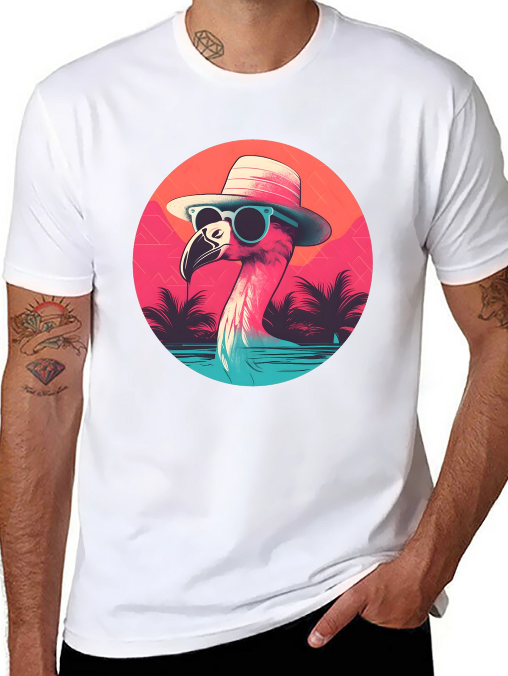 Cool Flamingo Graphic Tee