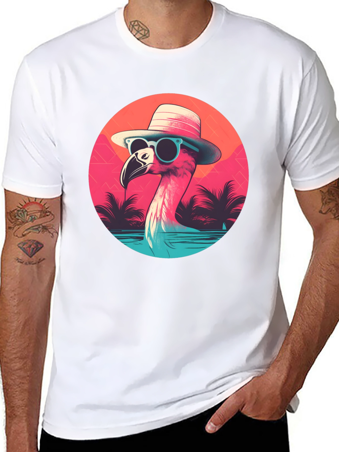 Cool Flamingo Graphic Tee