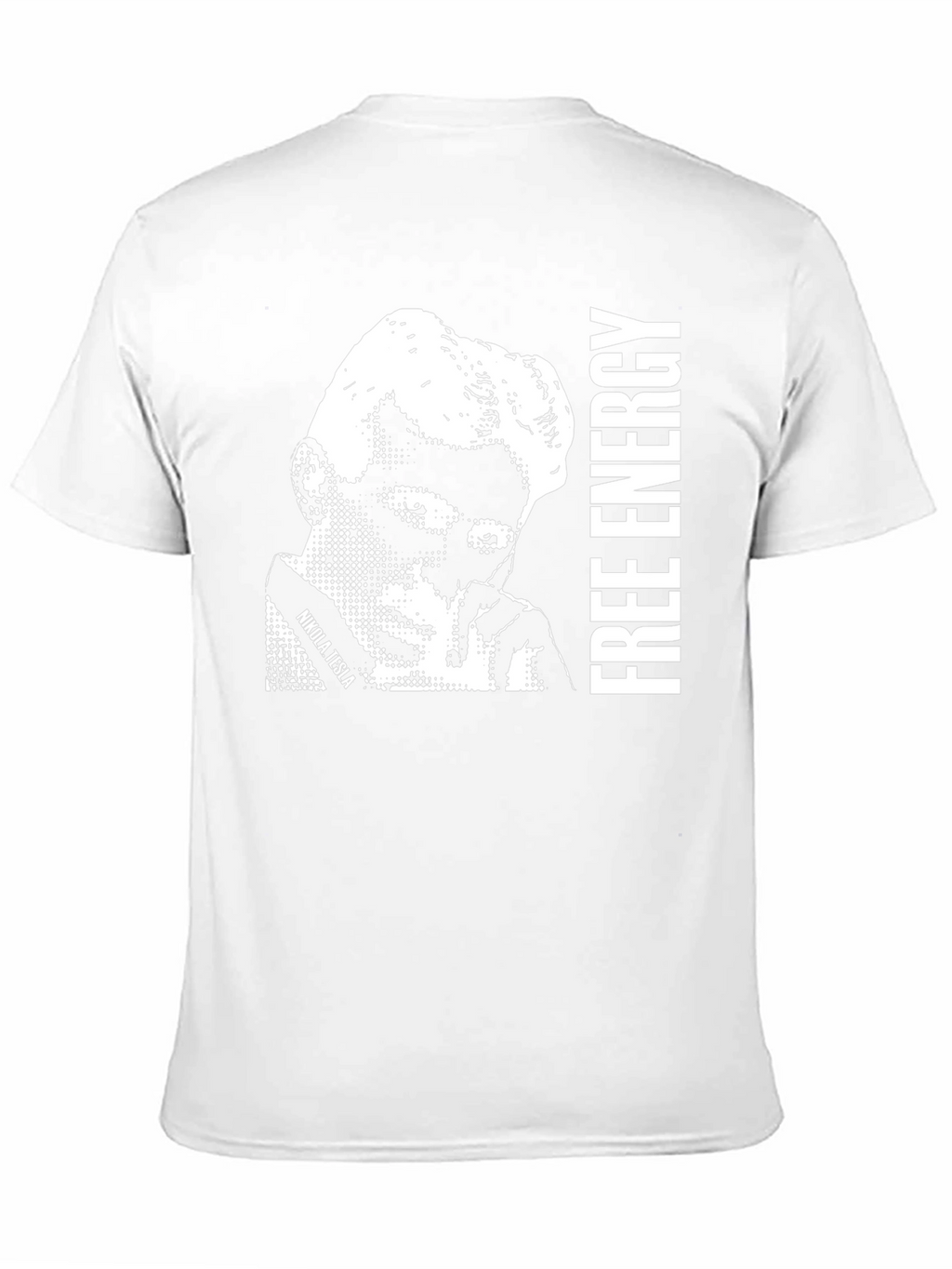 Nikola Tesla Free Energy Black Graphic Tee