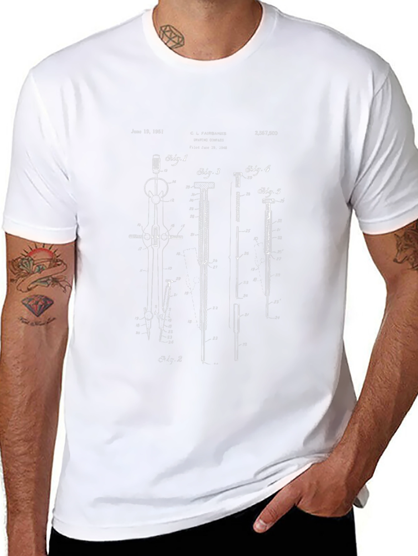 Patent Drawing T-Shirt
