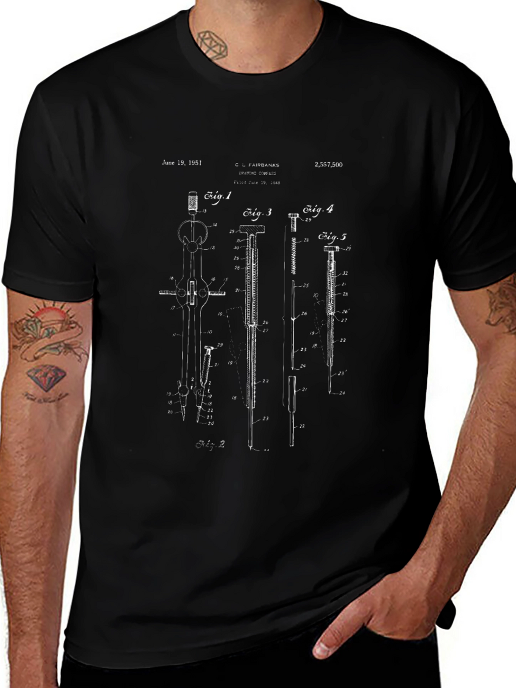Patent Drawing T-Shirt