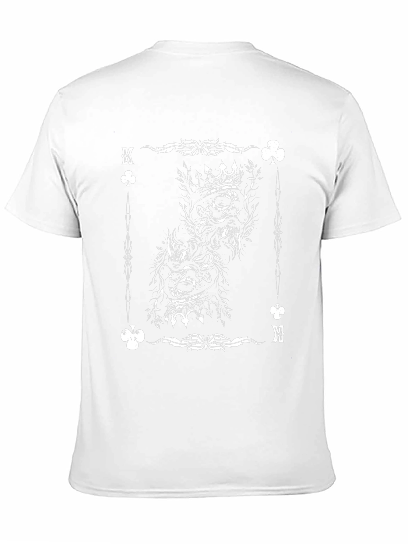 King of Clubs Skull Graphic T-Shirt - Black Cotton Tee