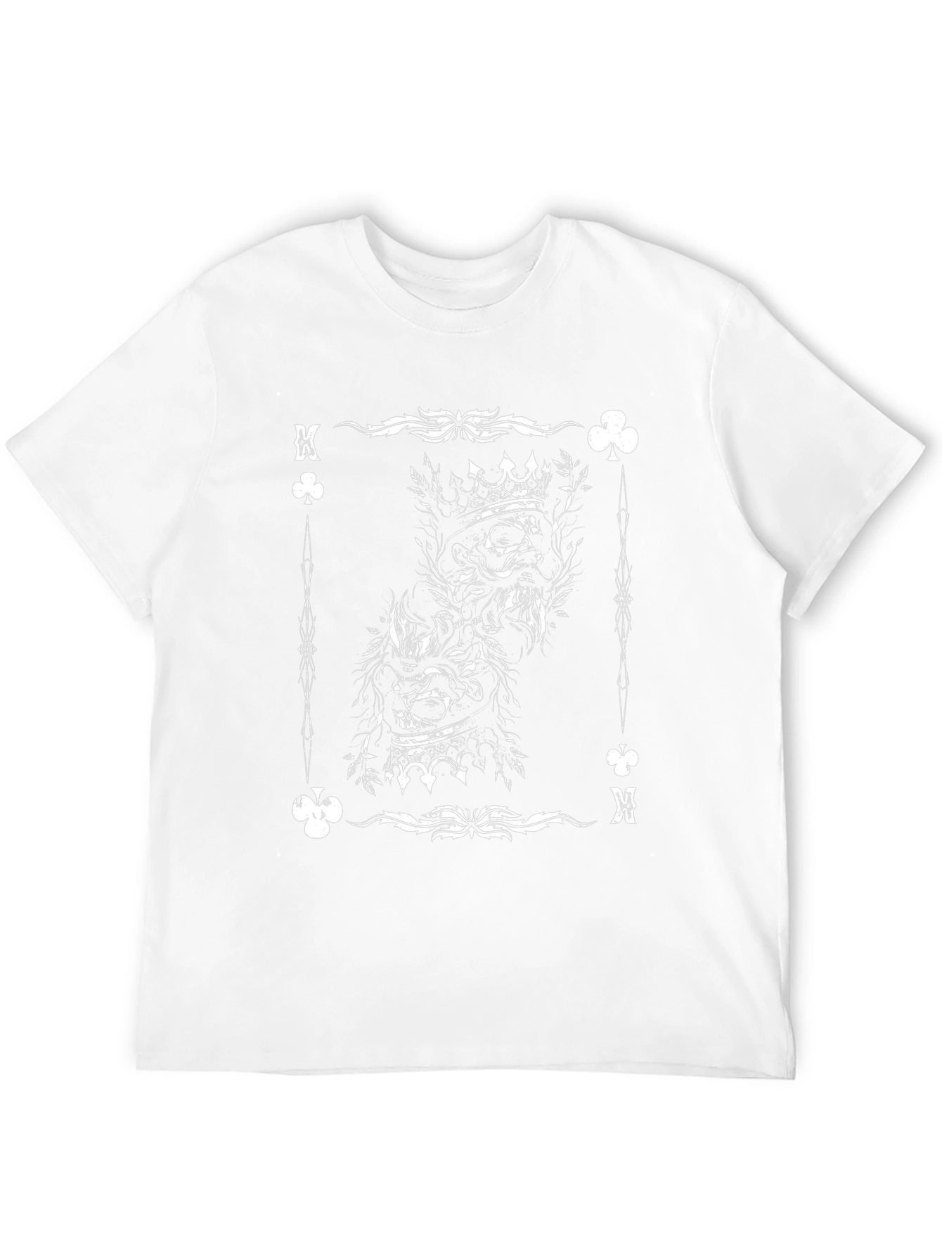 King of Clubs Skull Graphic T-Shirt - Black Cotton Tee