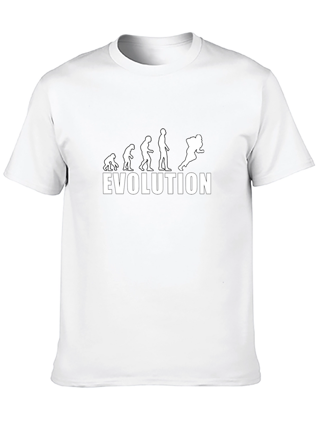 Evolution of Football T-Shirt - Black Cotton Tee