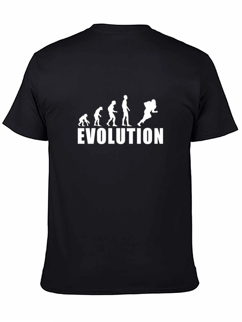 Evolution of Football T-Shirt - Black Cotton Tee