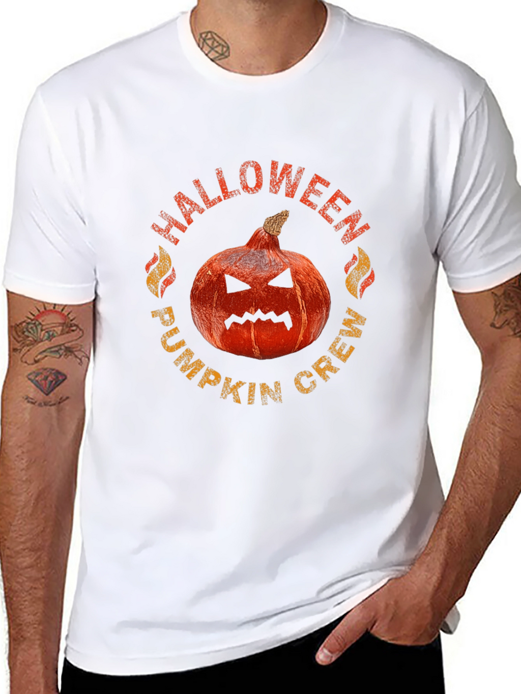 Halloween Pumpkin Crew T-Shirt