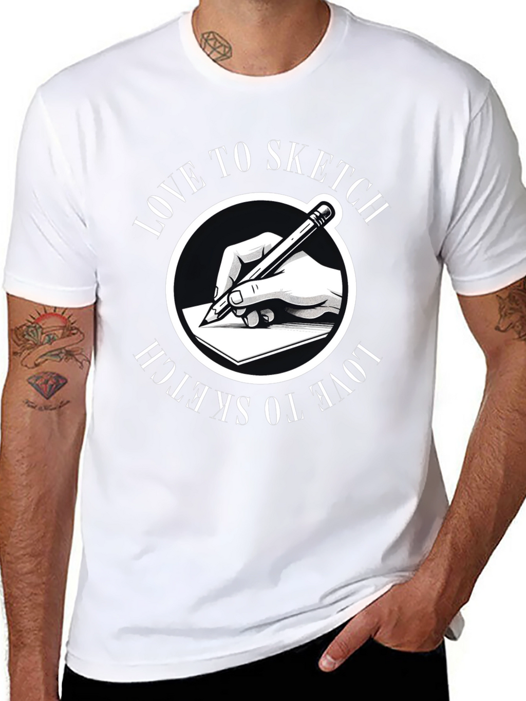 Love to Sketch T-Shirt: Creative Design Comfortable Fit