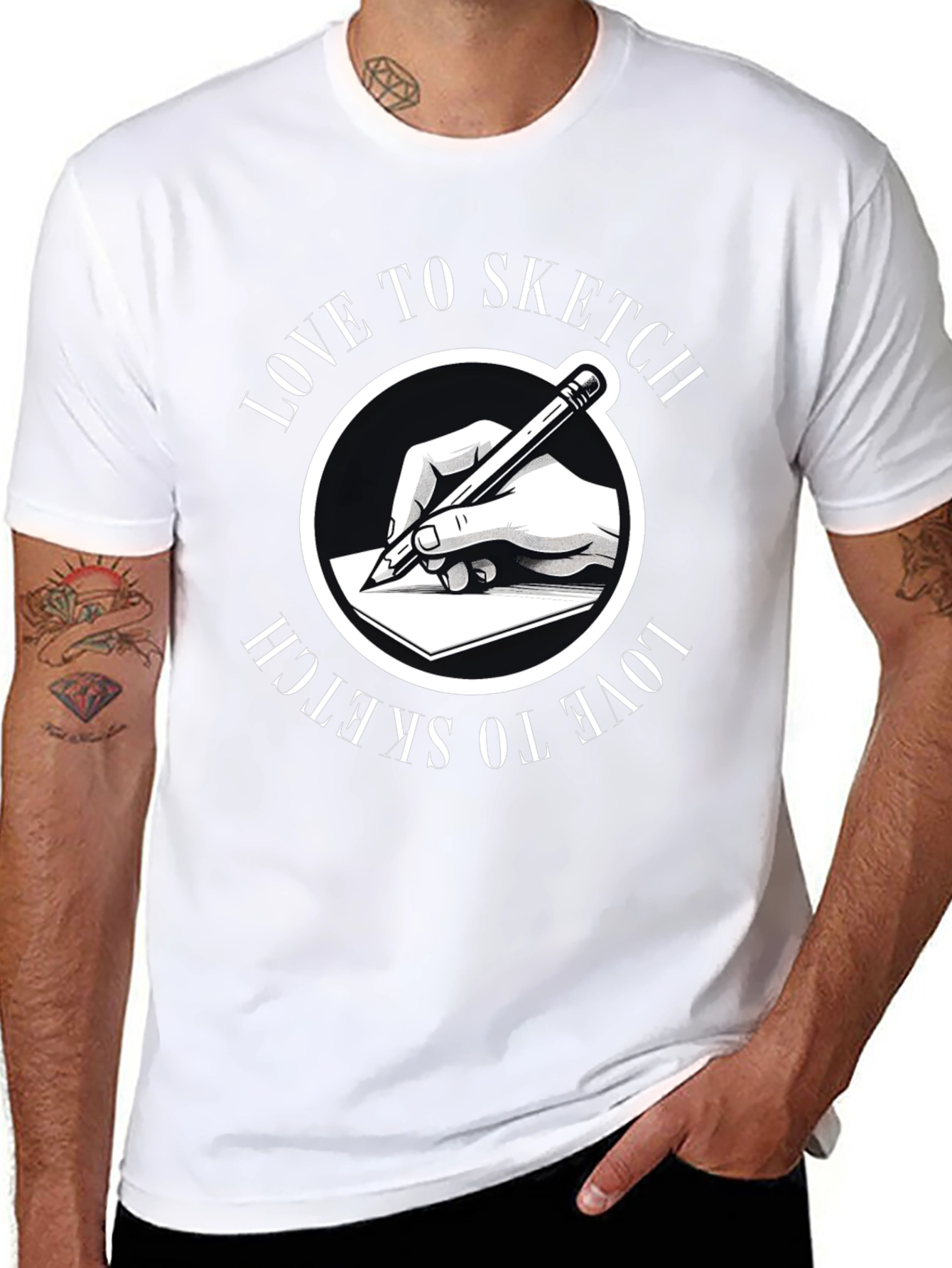 Love to Sketch T-Shirt: Creative Design Comfortable Fit