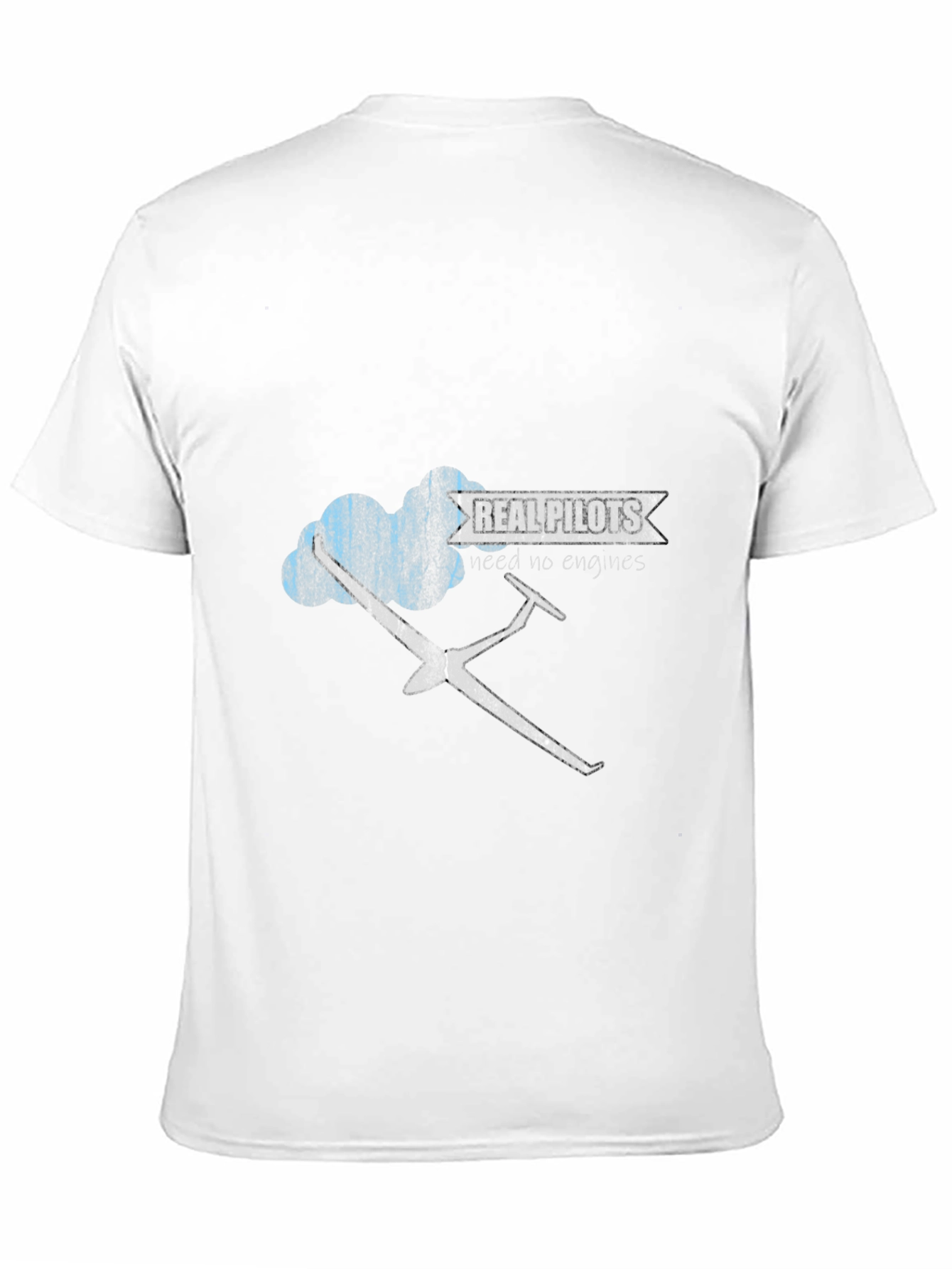 Real Pilots Tee - Glider Graphic Black T-Shirt