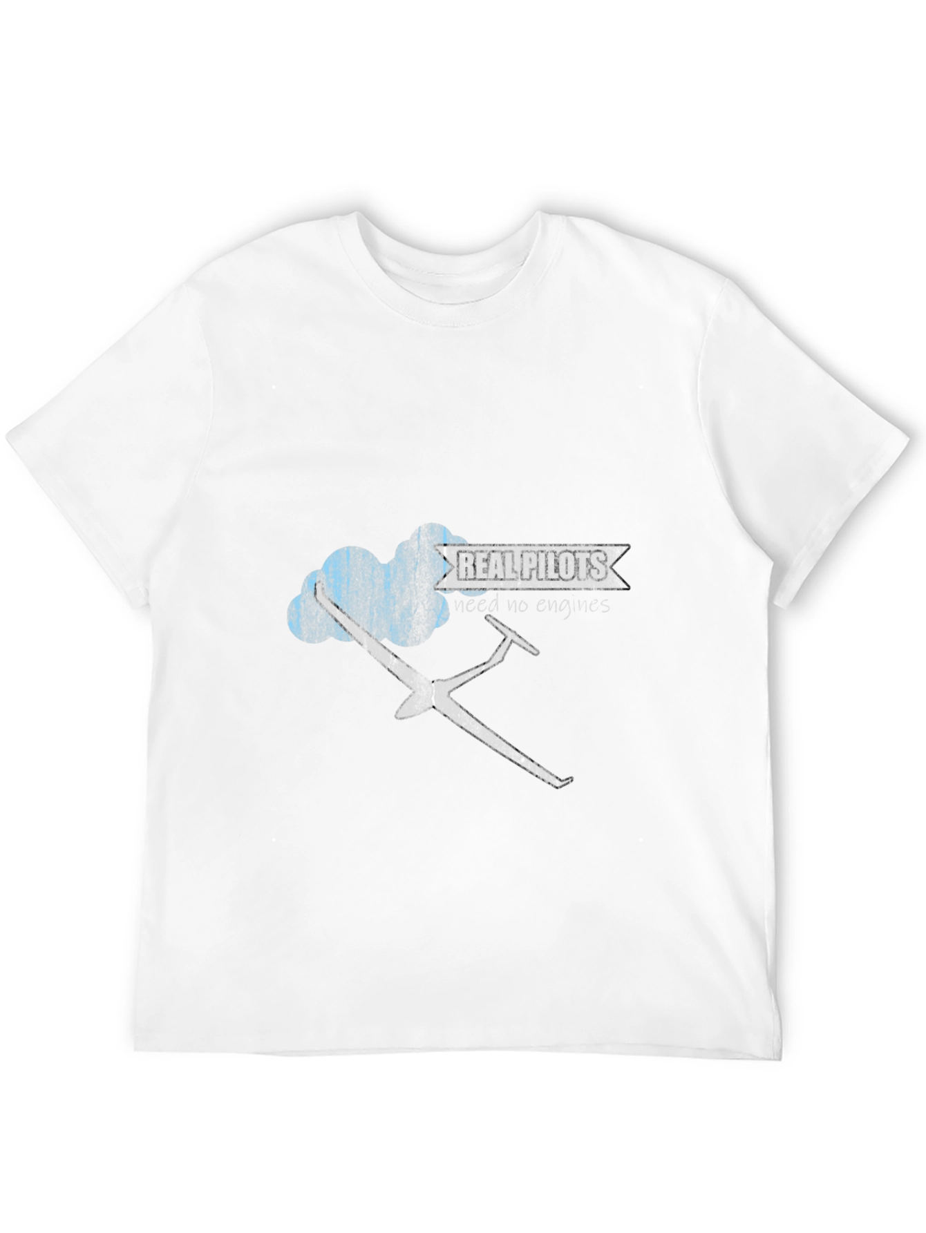 Real Pilots Tee - Glider Graphic Black T-Shirt
