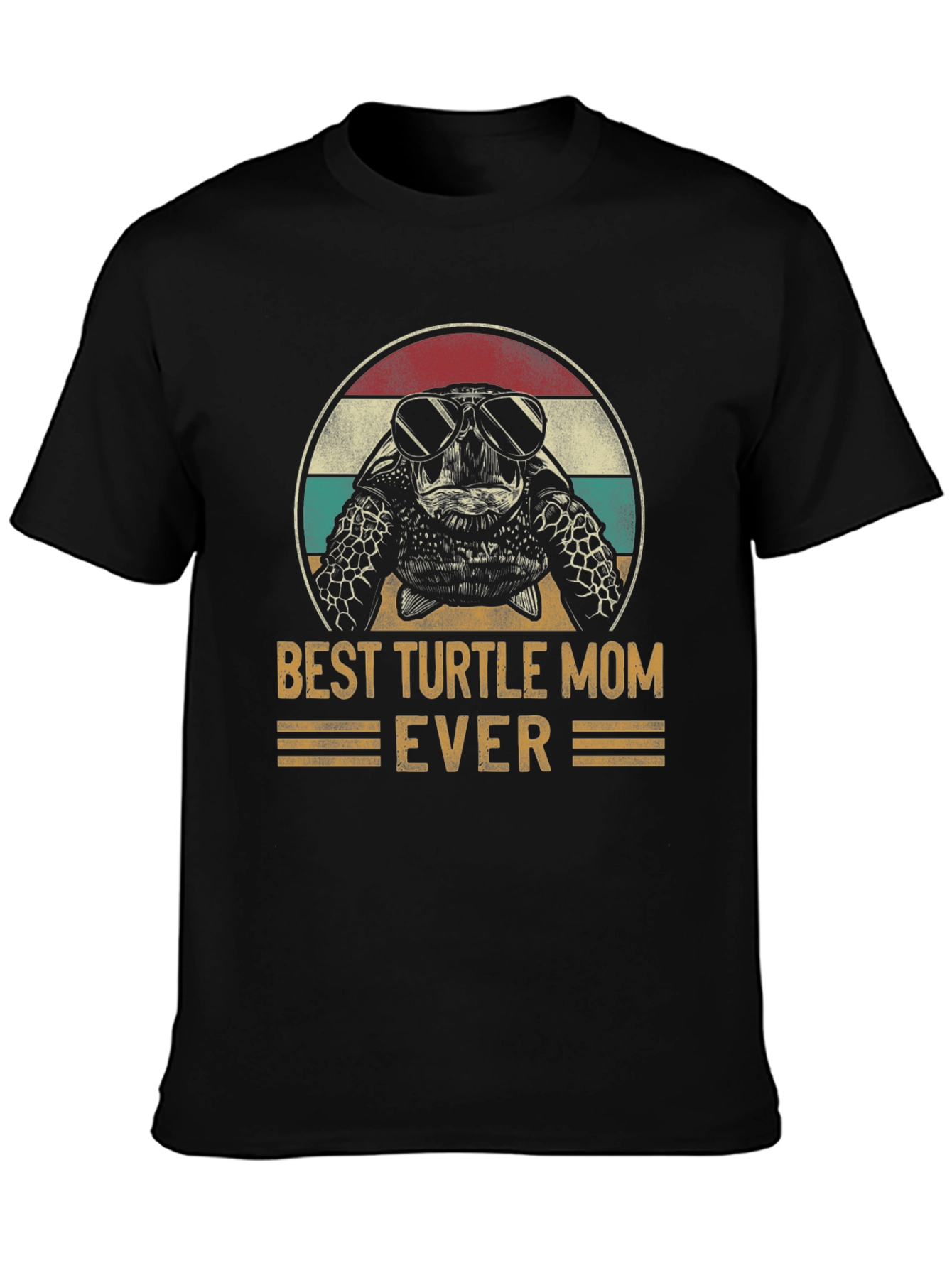 Best Turtle Mom Ever T-Shirt Cute Sea Turtle Graphic Tee