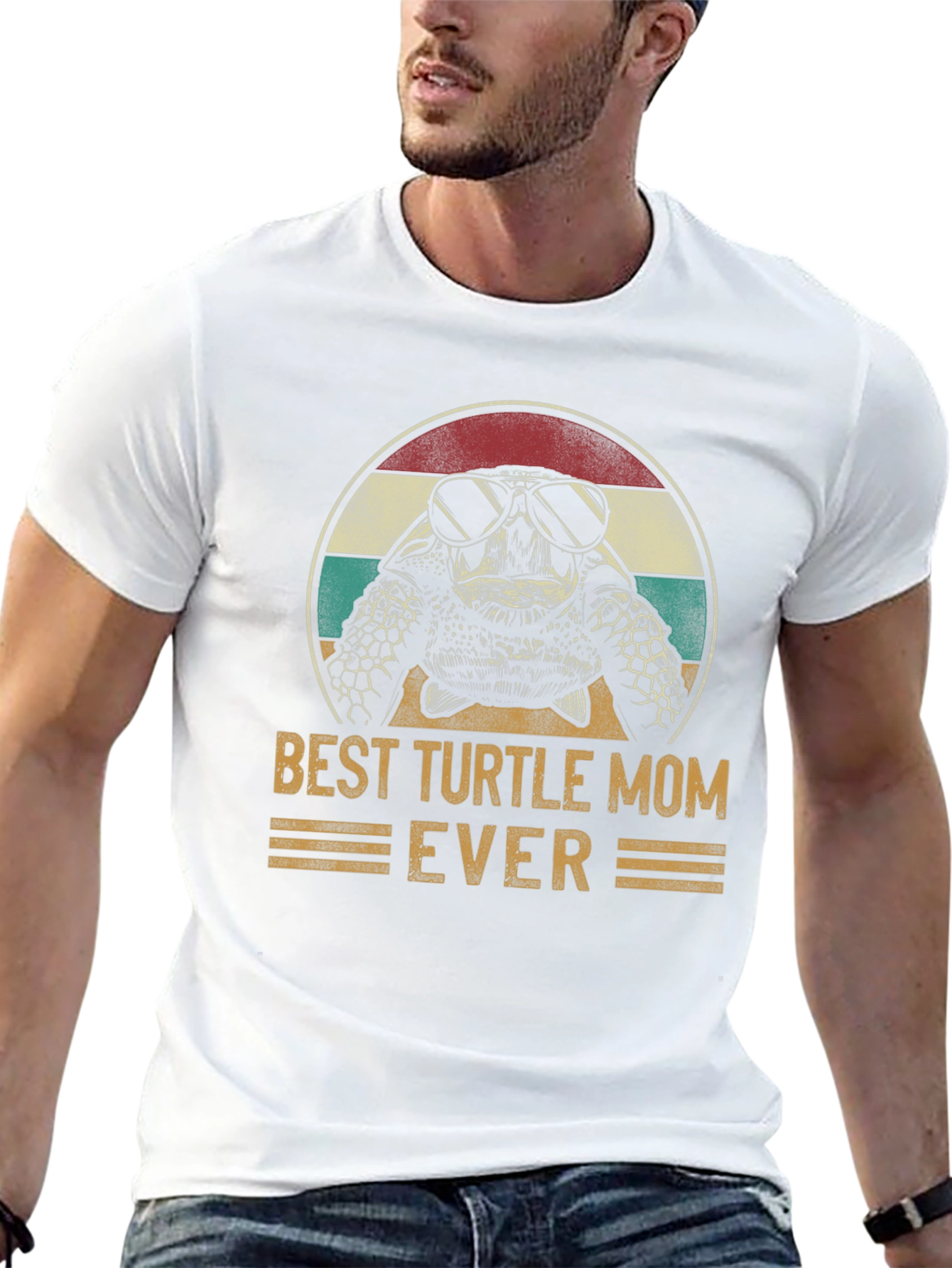 Best Turtle Mom Ever T-Shirt Cute Sea Turtle Graphic Tee