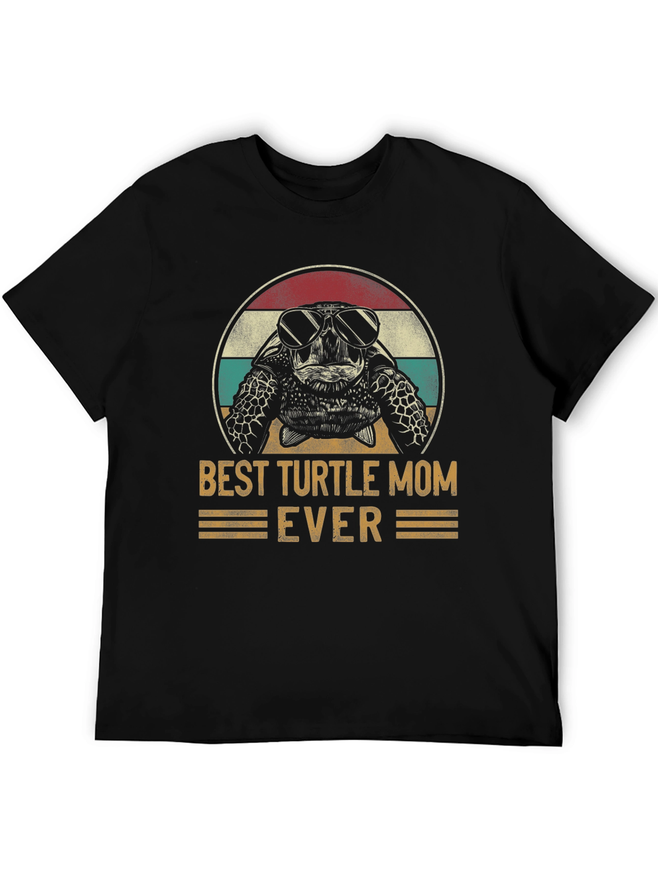Best Turtle Mom Ever T-Shirt Cute Sea Turtle Graphic Tee