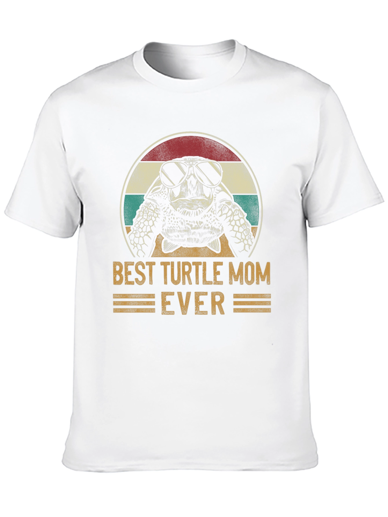 Best Turtle Mom Ever T-Shirt Cute Sea Turtle Graphic Tee
