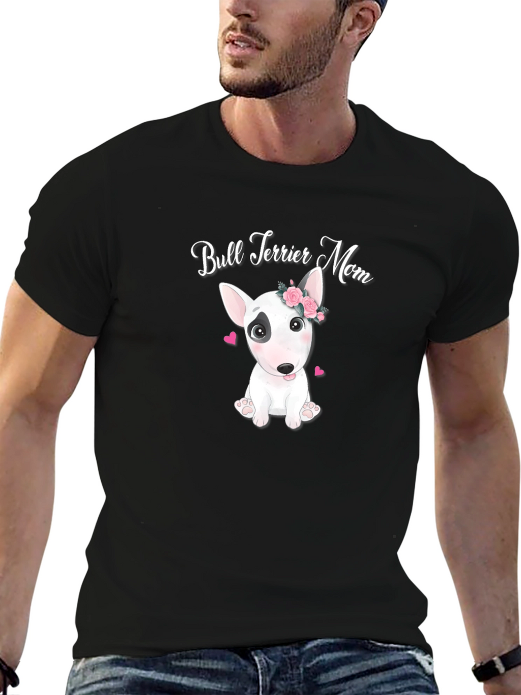 Bull Terrier Mom T-Shirt Cute Dog Tee