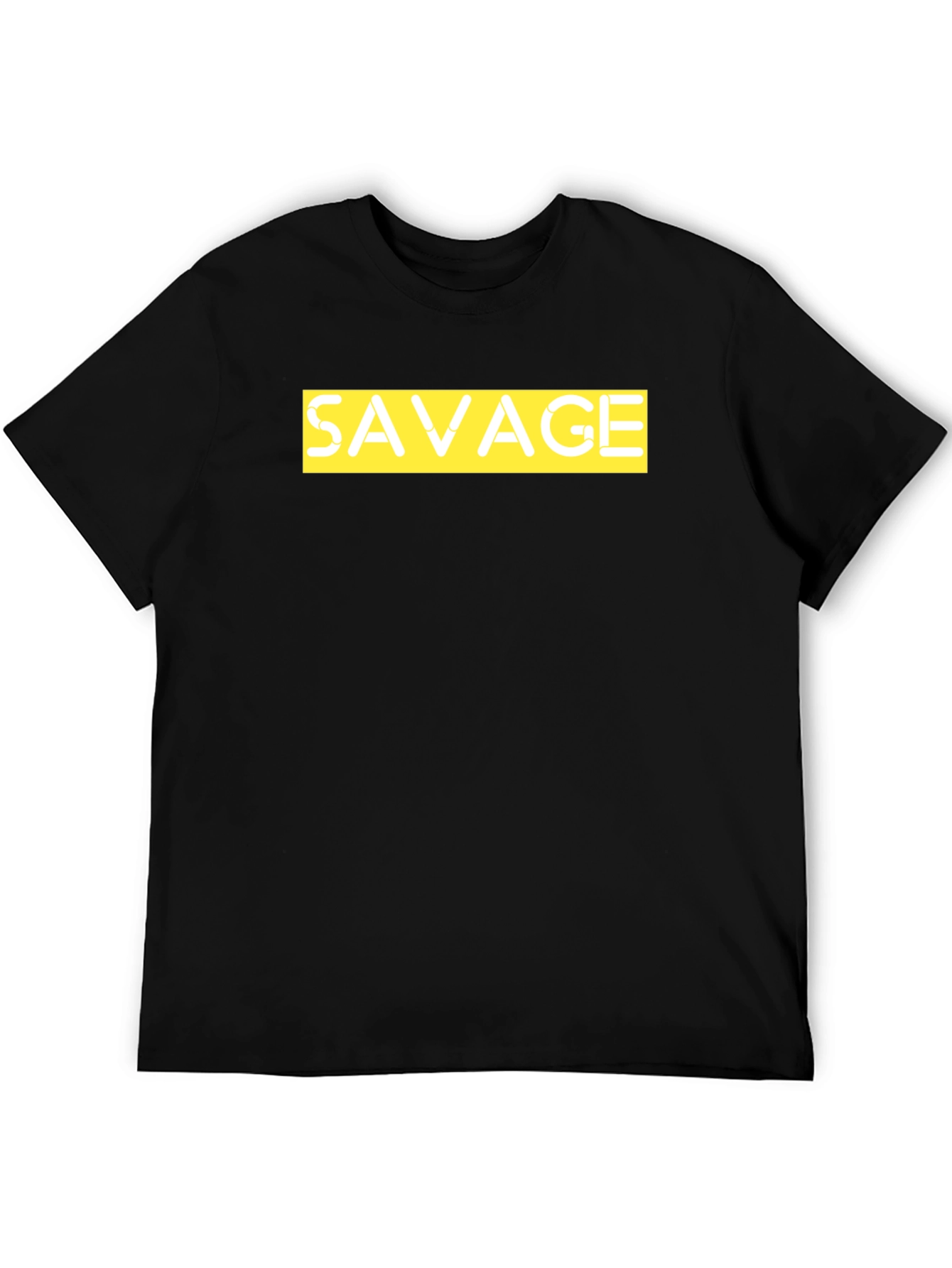 Savage Graphic Print Crew Neck T-Shirt