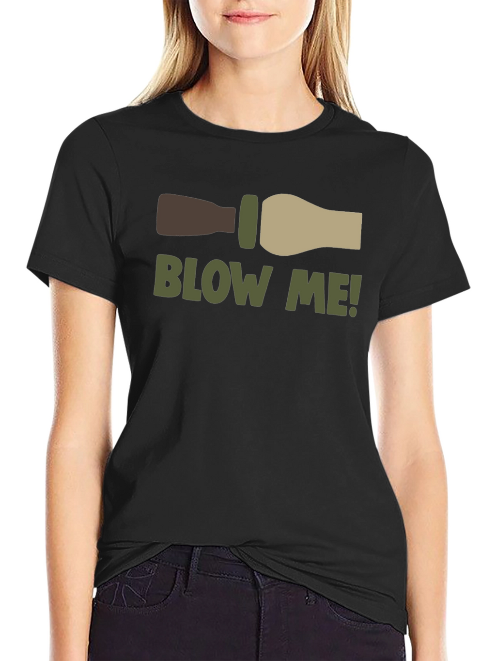 Blow Me Duck Call T-Shirt - Funny Hunting Tee
