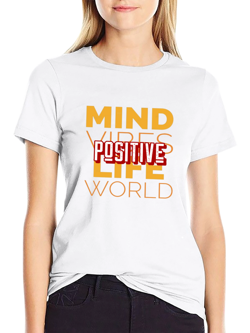 Mind Vibes Positive Life World Graphic Tee