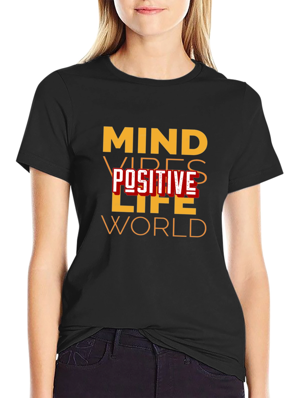 Mind Vibes Positive Life World Graphic Tee