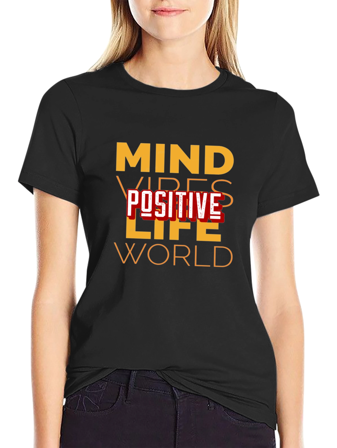 Mind Vibes Positive Life World Graphic Tee