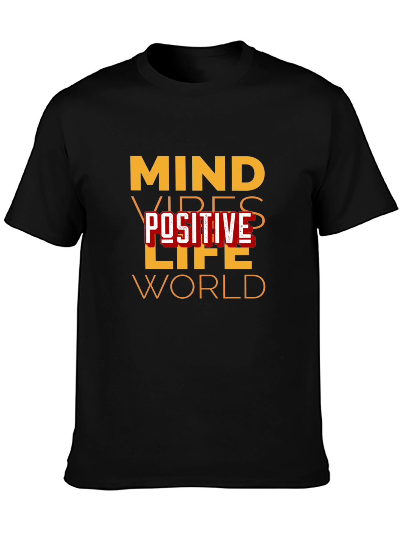 Mind Vibes Positive Life World Graphic Tee