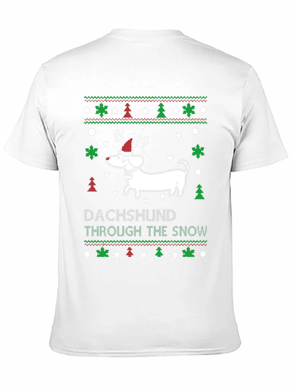 Dachshund Through the Snow Christmas T-Shirt