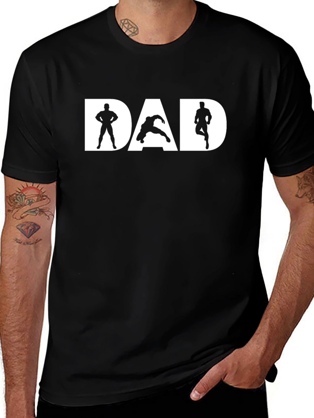 Dad Superhero Graphic Tee