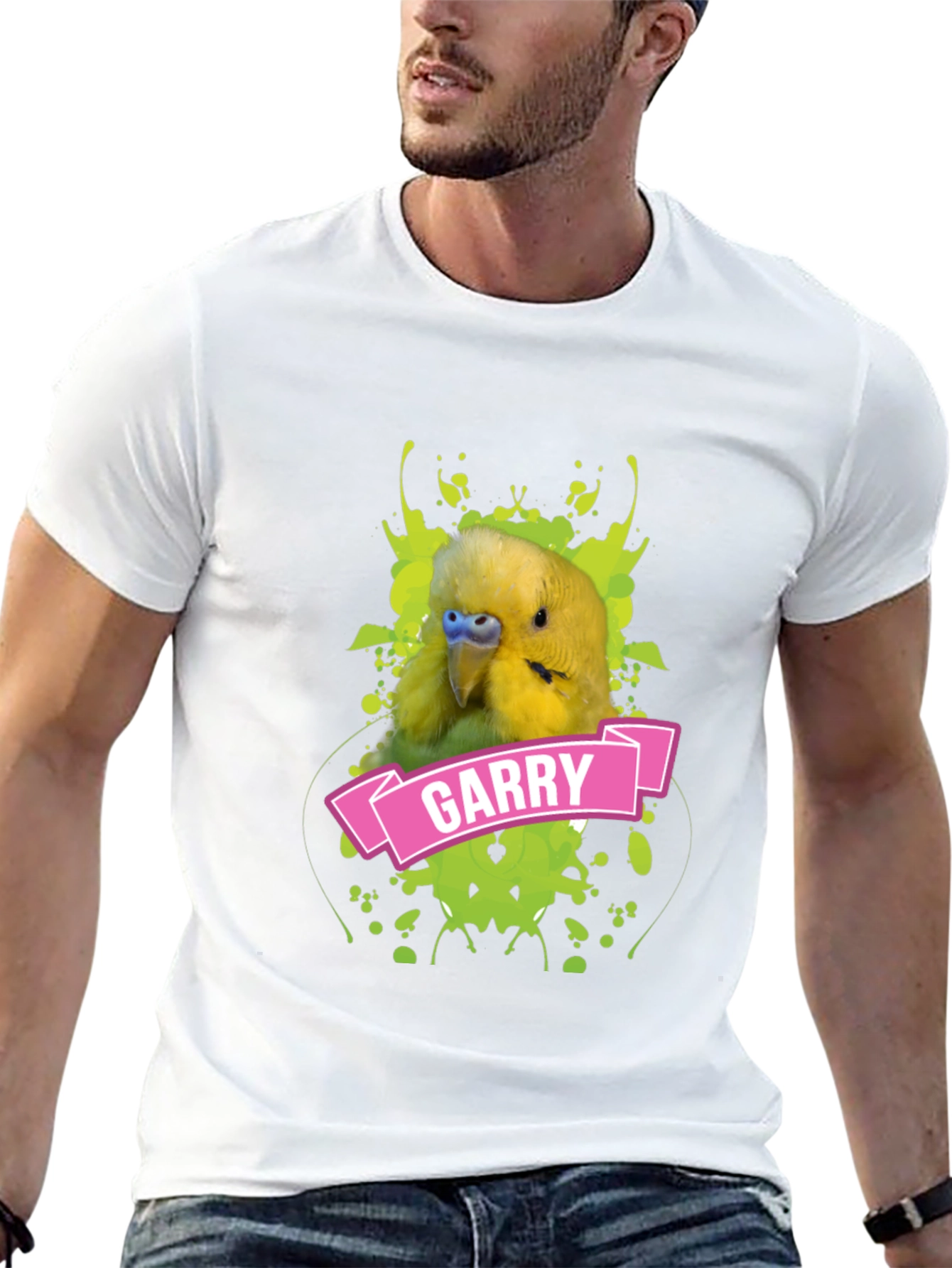 Garry the Budgie T-Shirt - Funny Bird Lover Tee