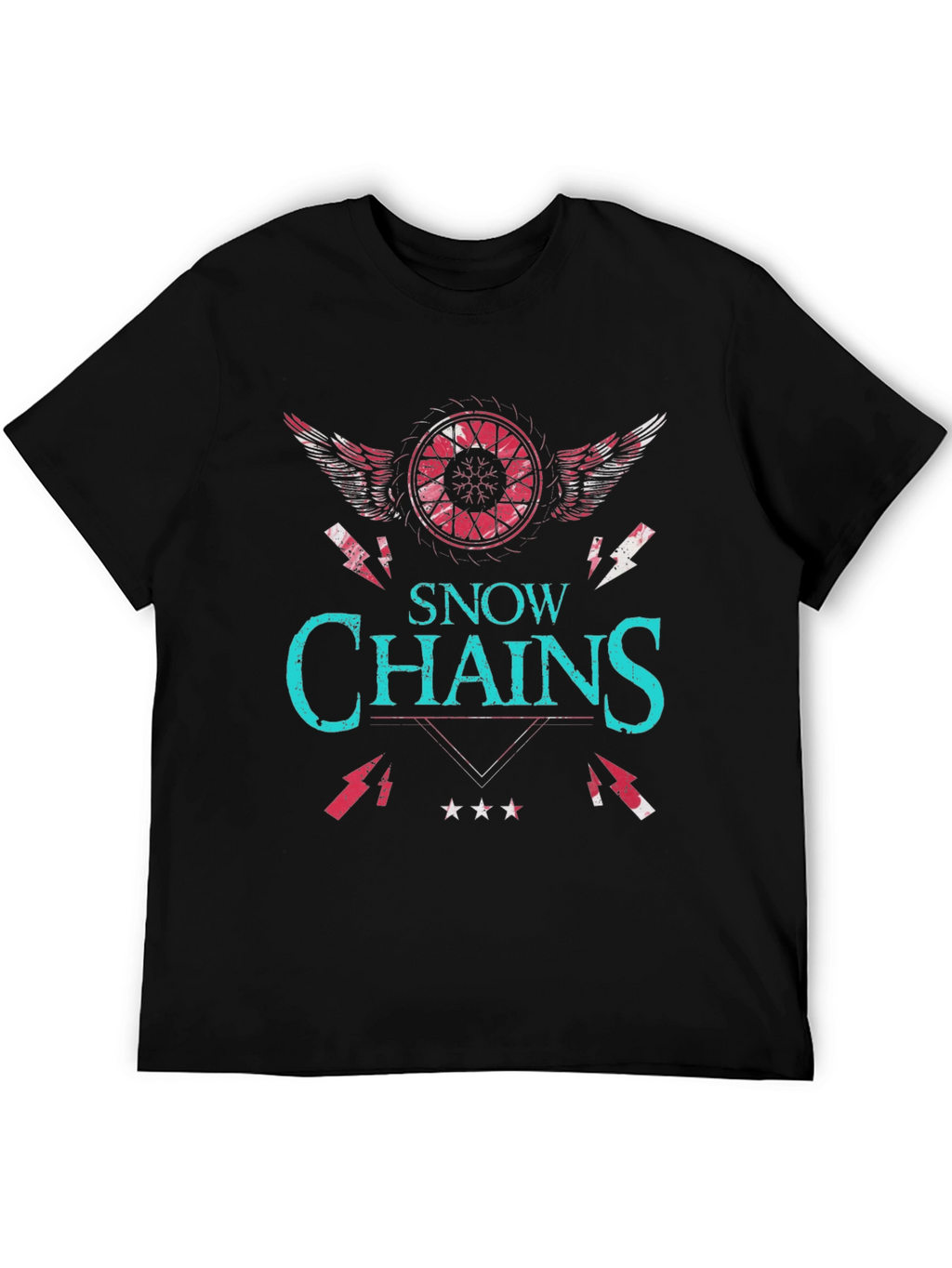 Snow Chains Graphic T-Shirt - Unique Design