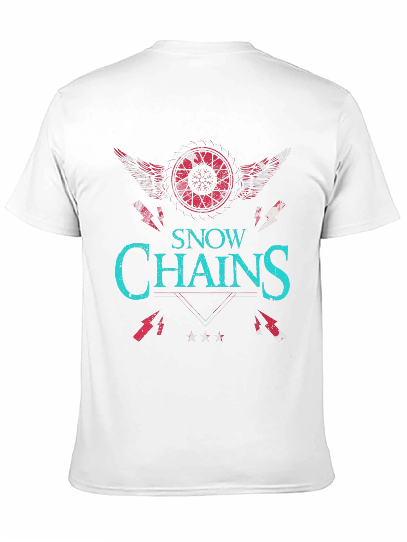Snow Chains Graphic T-Shirt - Unique Design