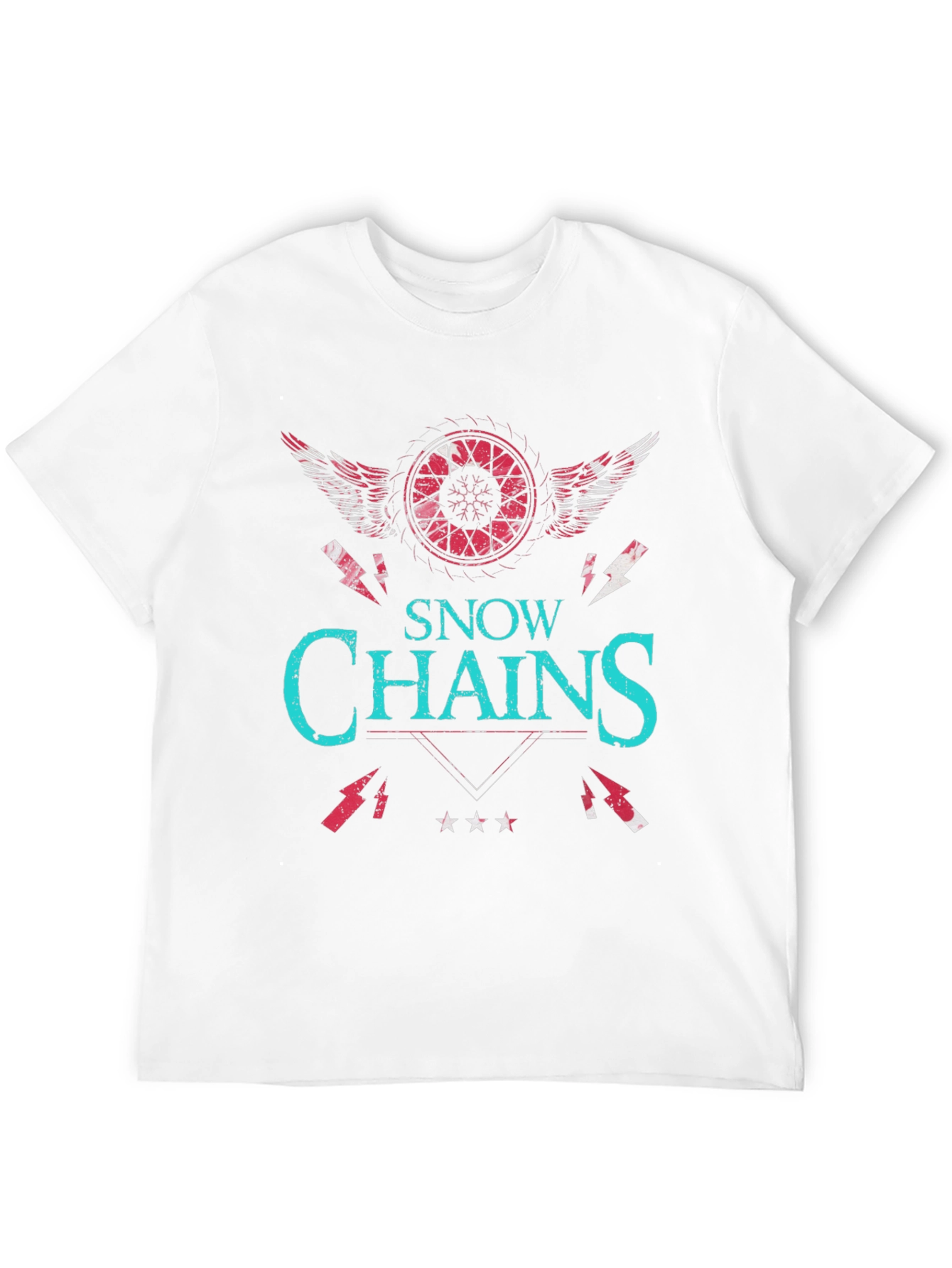 Snow Chains Graphic T-Shirt - Unique Design