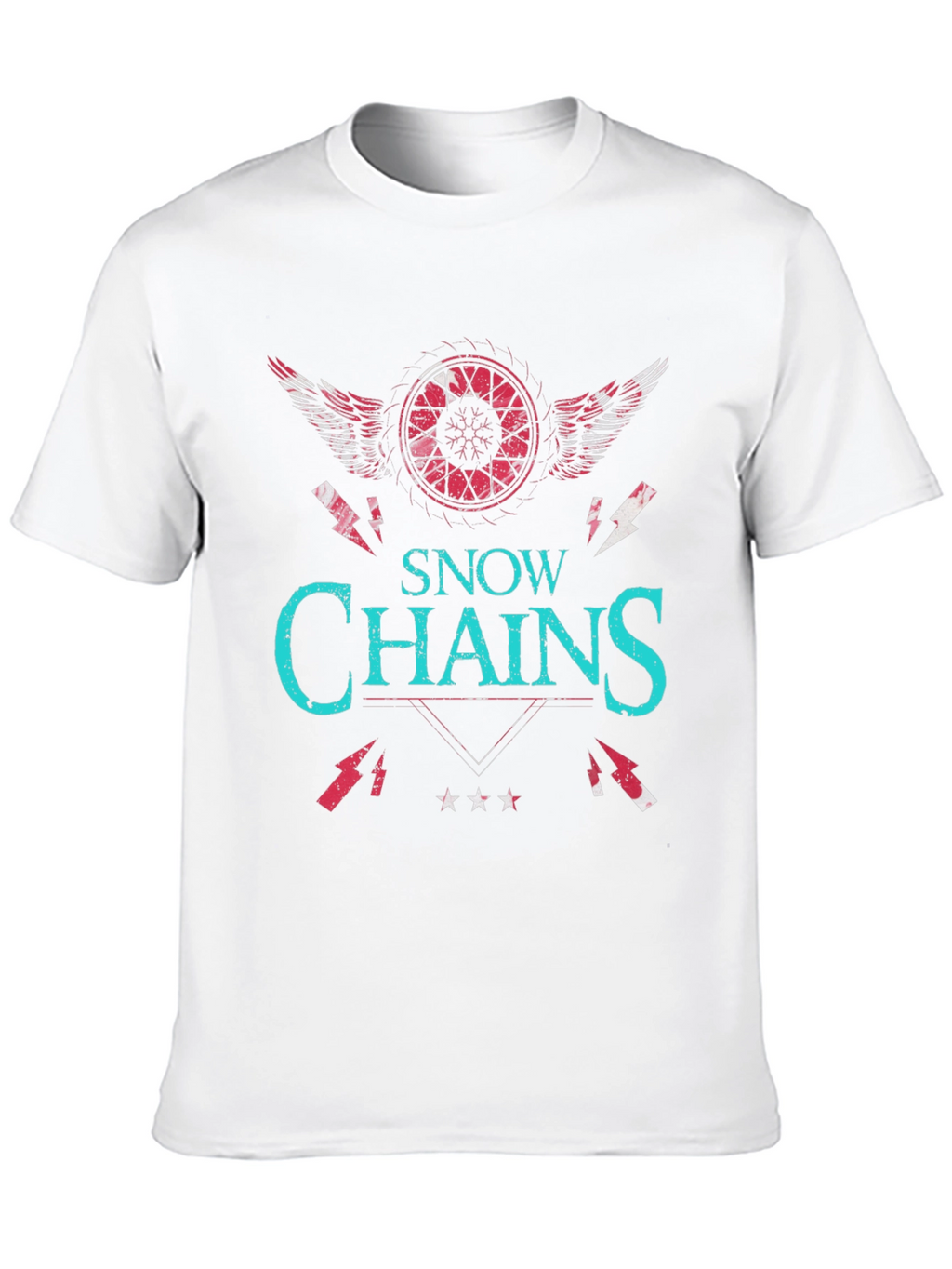 Snow Chains Graphic T-Shirt - Unique Design