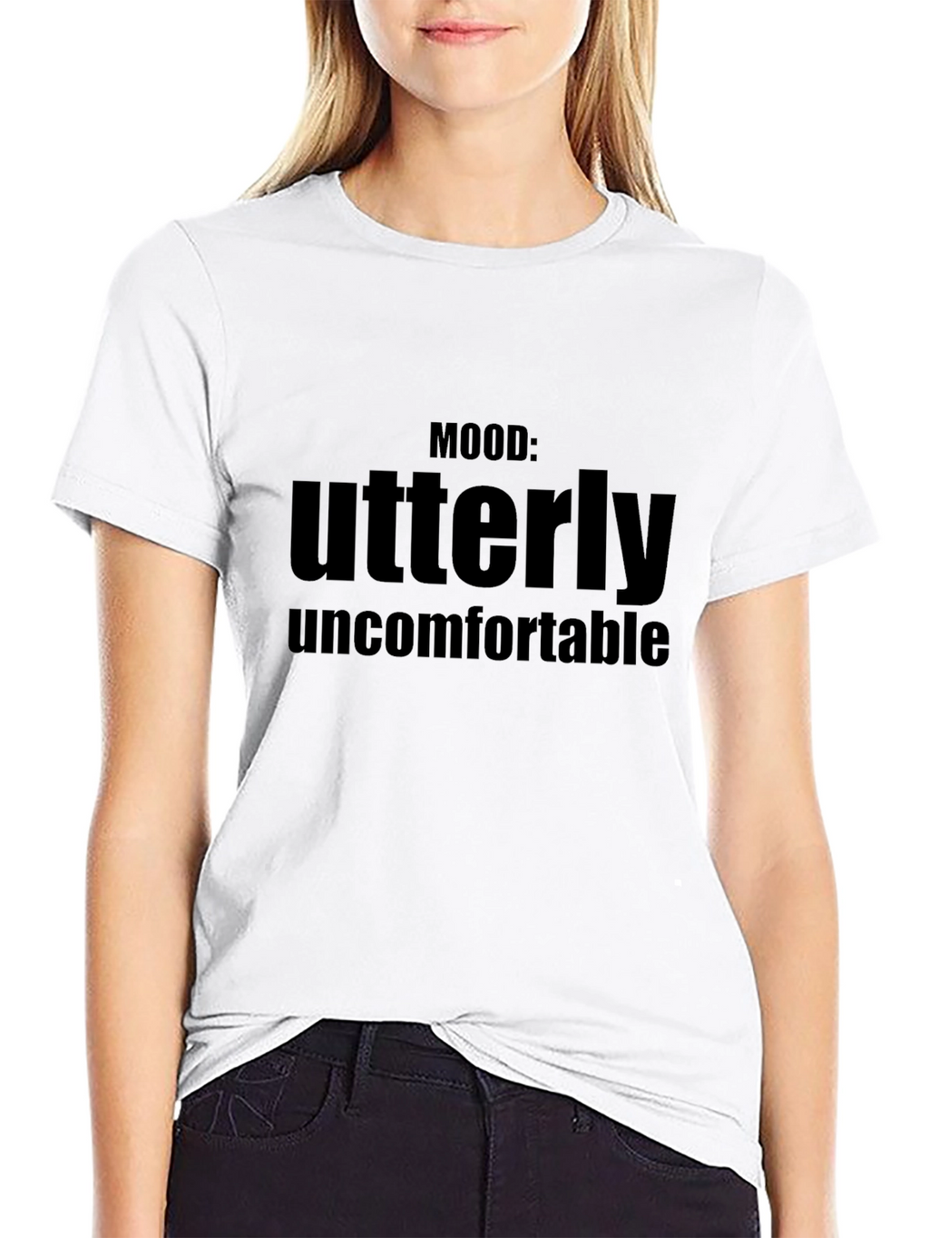 Mood: Utterly Uncomfortable Graphic Tee - Black