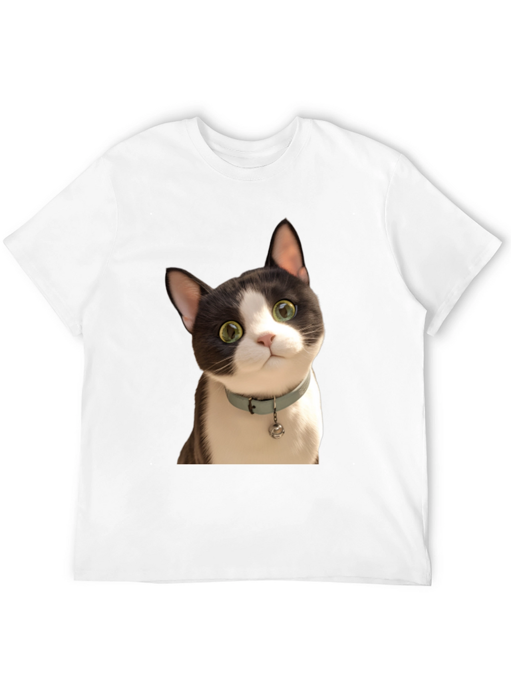 Cute Cat Graphic T-Shirt - Unisex Black Tee