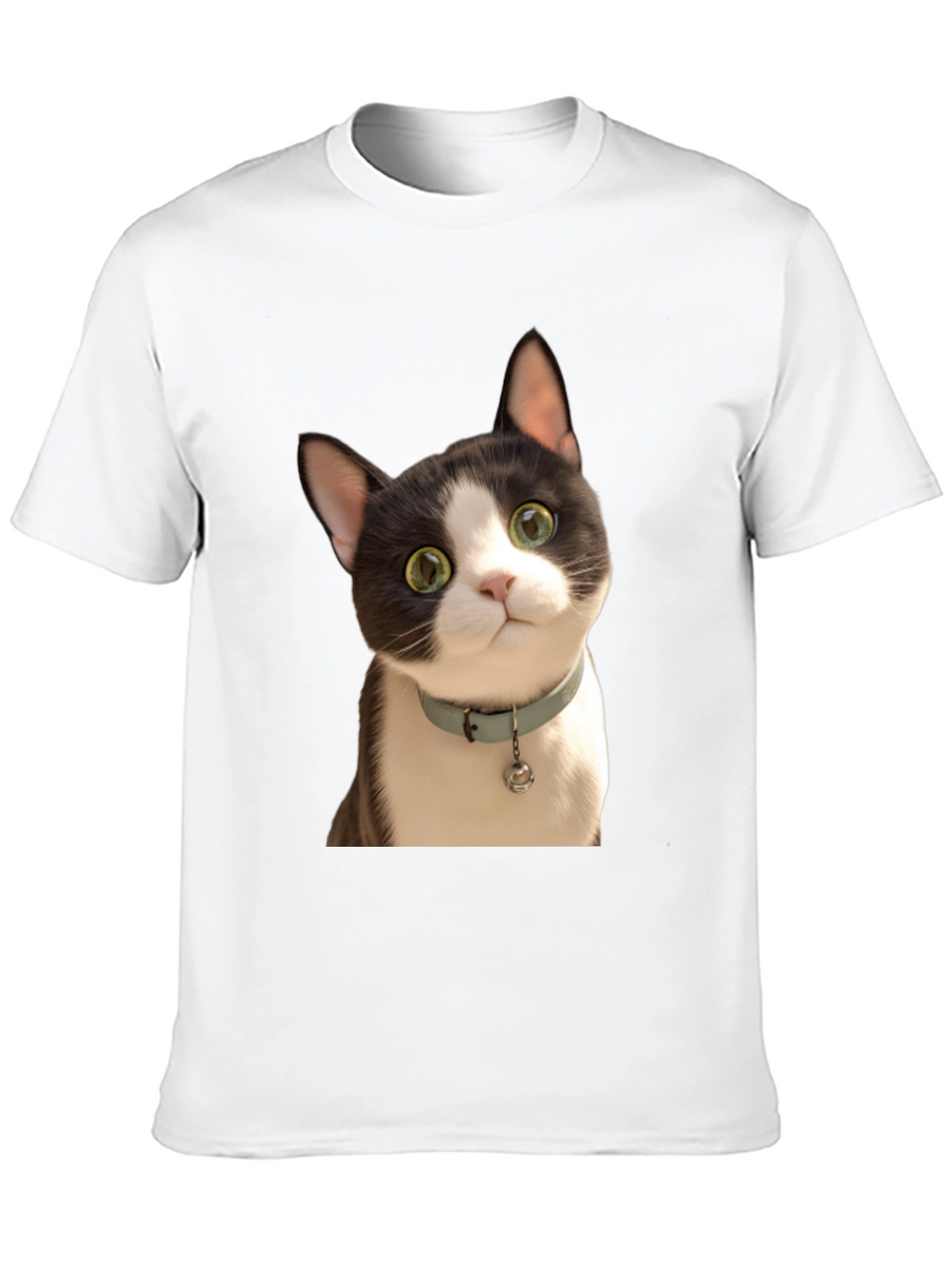 Cute Cat Graphic T-Shirt - Unisex Black Tee