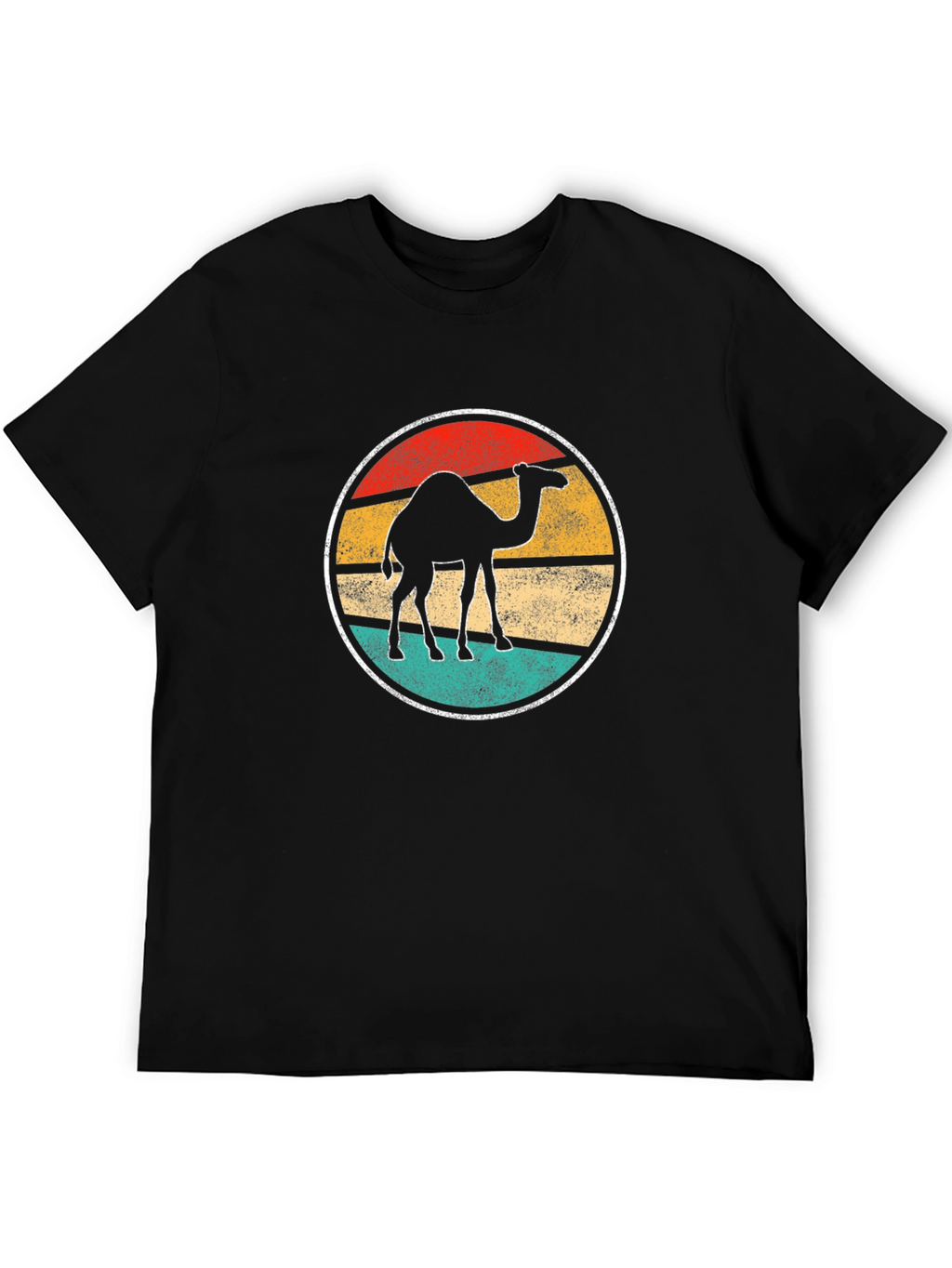 Retro Camel Graphic Tee - Black T-Shirt