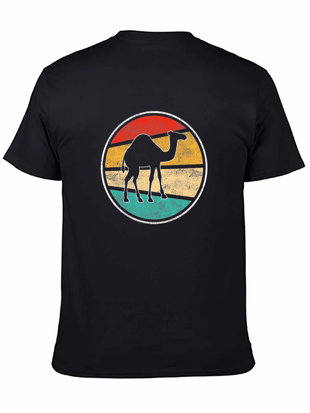 Retro Camel Graphic Tee - Black T-Shirt