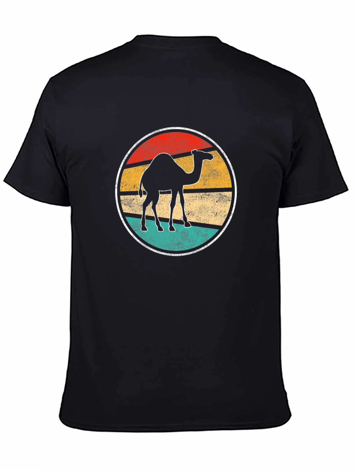 Retro Camel Graphic Tee - Black T-Shirt