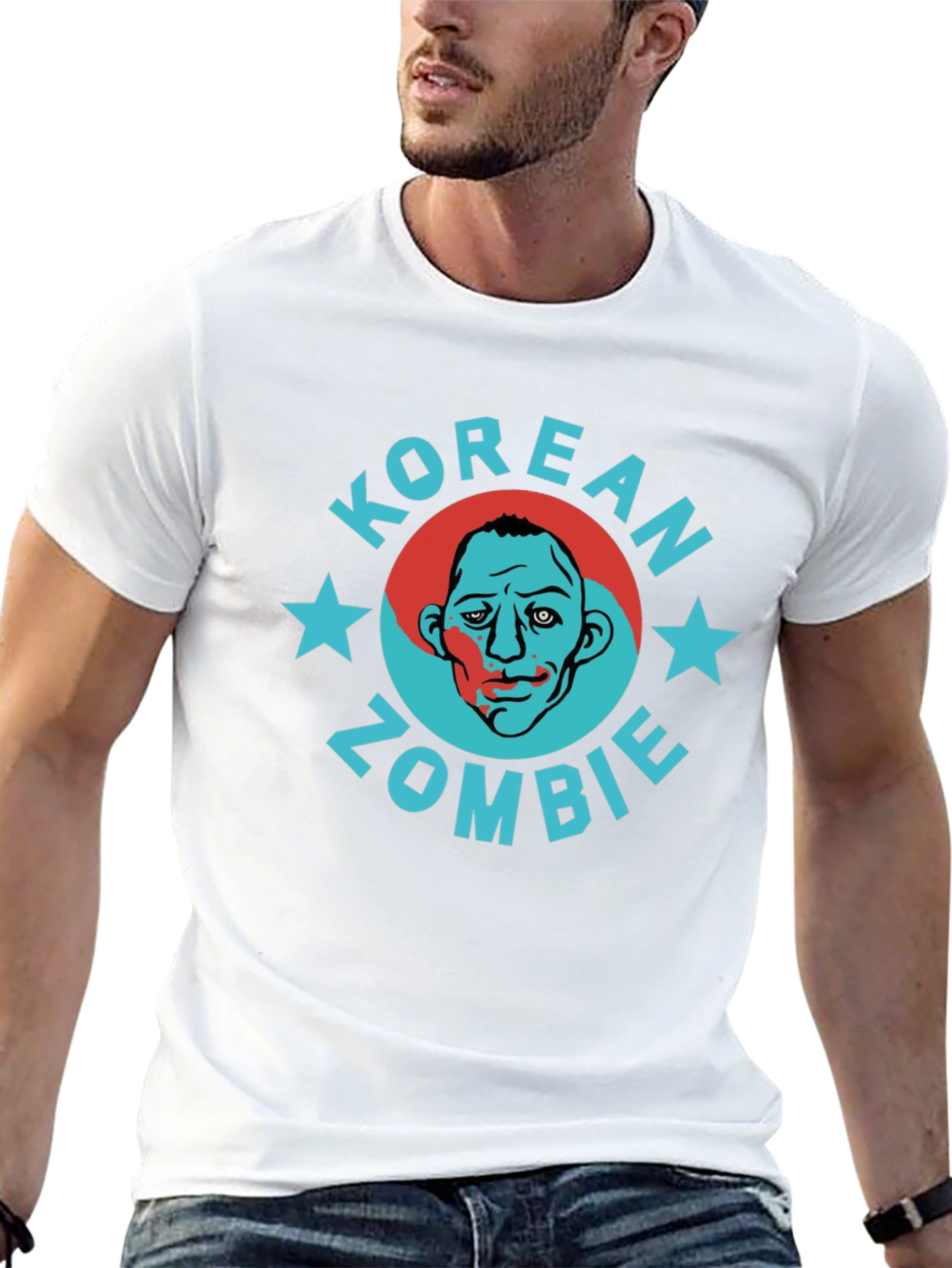 Korean Zombie Graphic Tee - Stylish MMA Fan T-Shirt