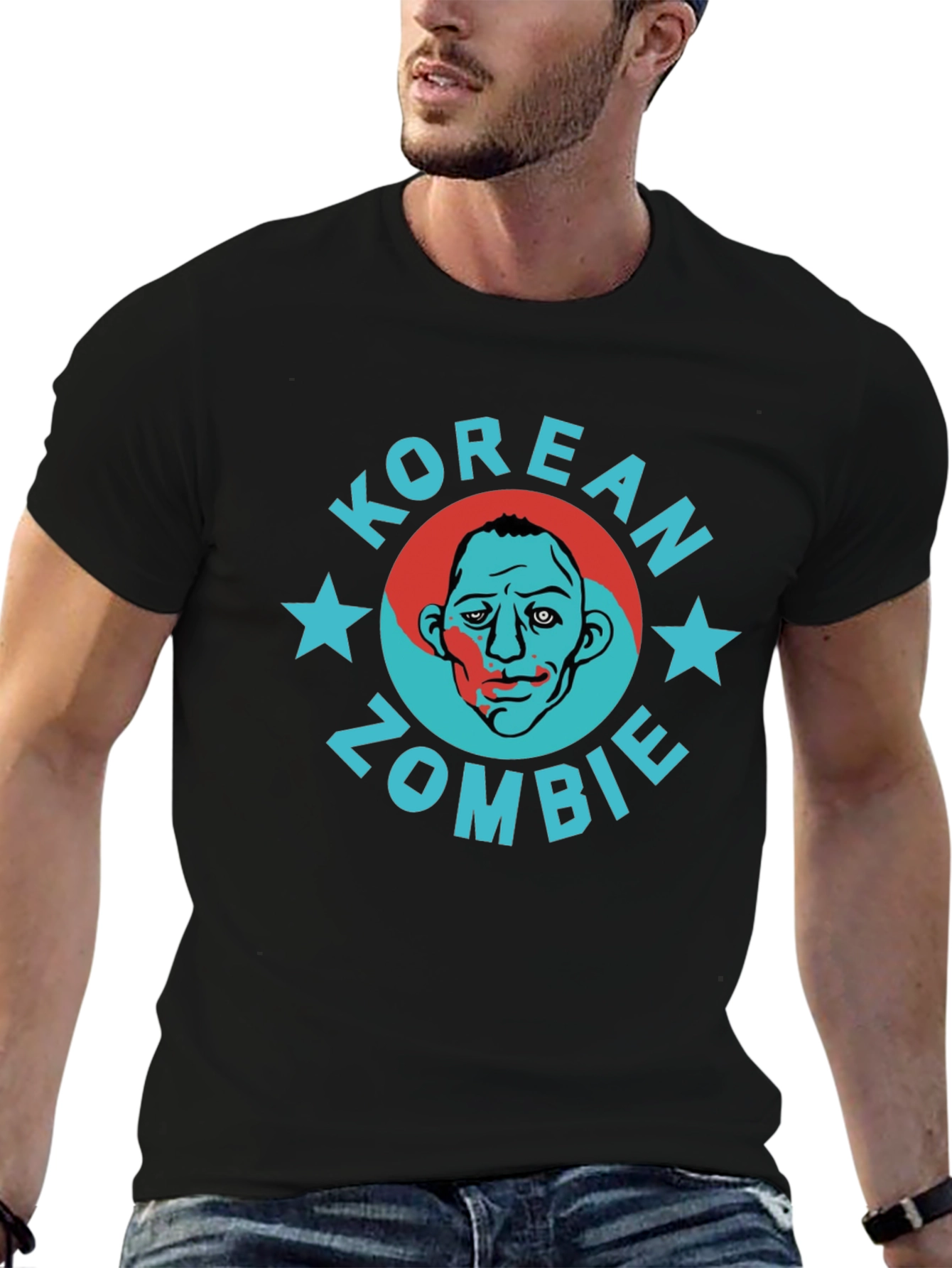 Korean Zombie Graphic Tee - Stylish MMA Fan T-Shirt