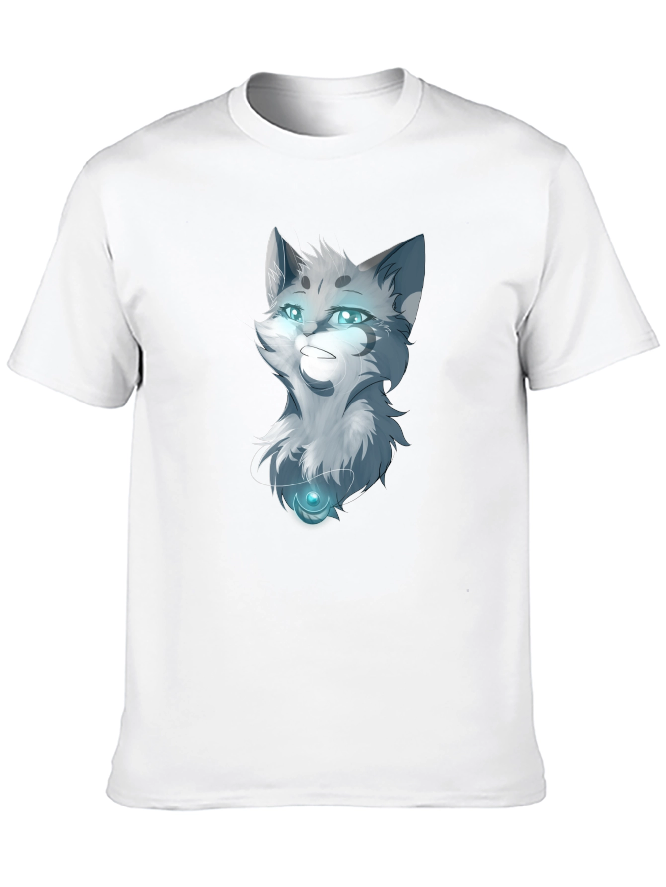 Mystic Cat Graphic Tee - Black Cotton Blend
