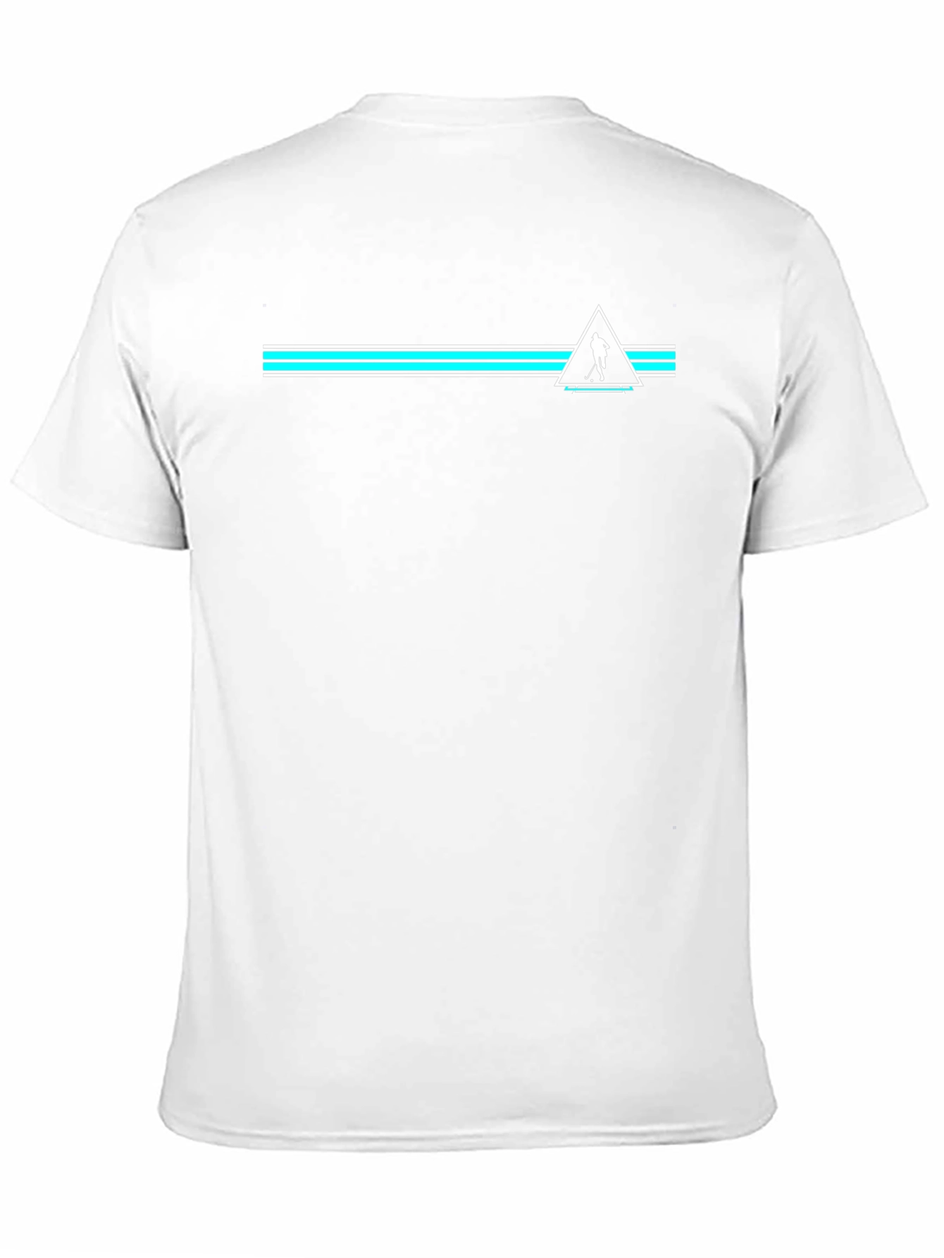 Modern Golf Tee - Black Cotton Blend with Geometric Design