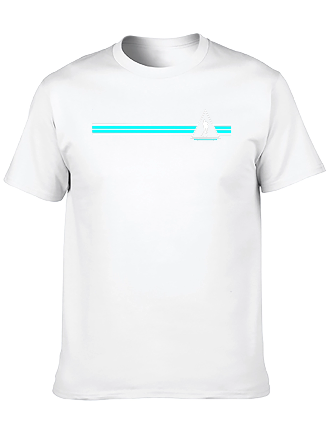 Modern Golf Tee - Black Cotton Blend with Geometric Design