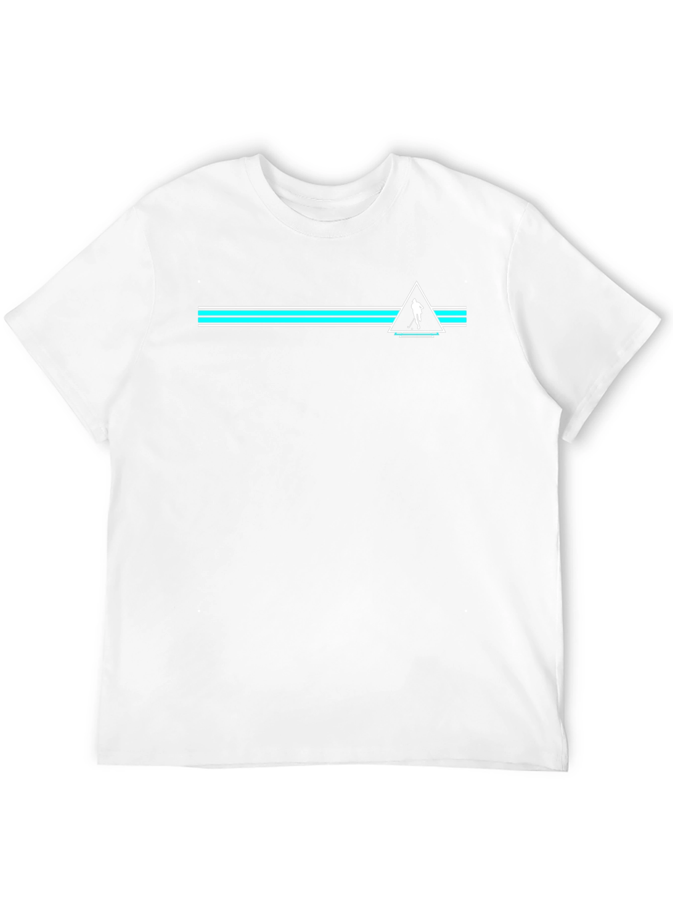 Modern Golf Tee - Black Cotton Blend with Geometric Design