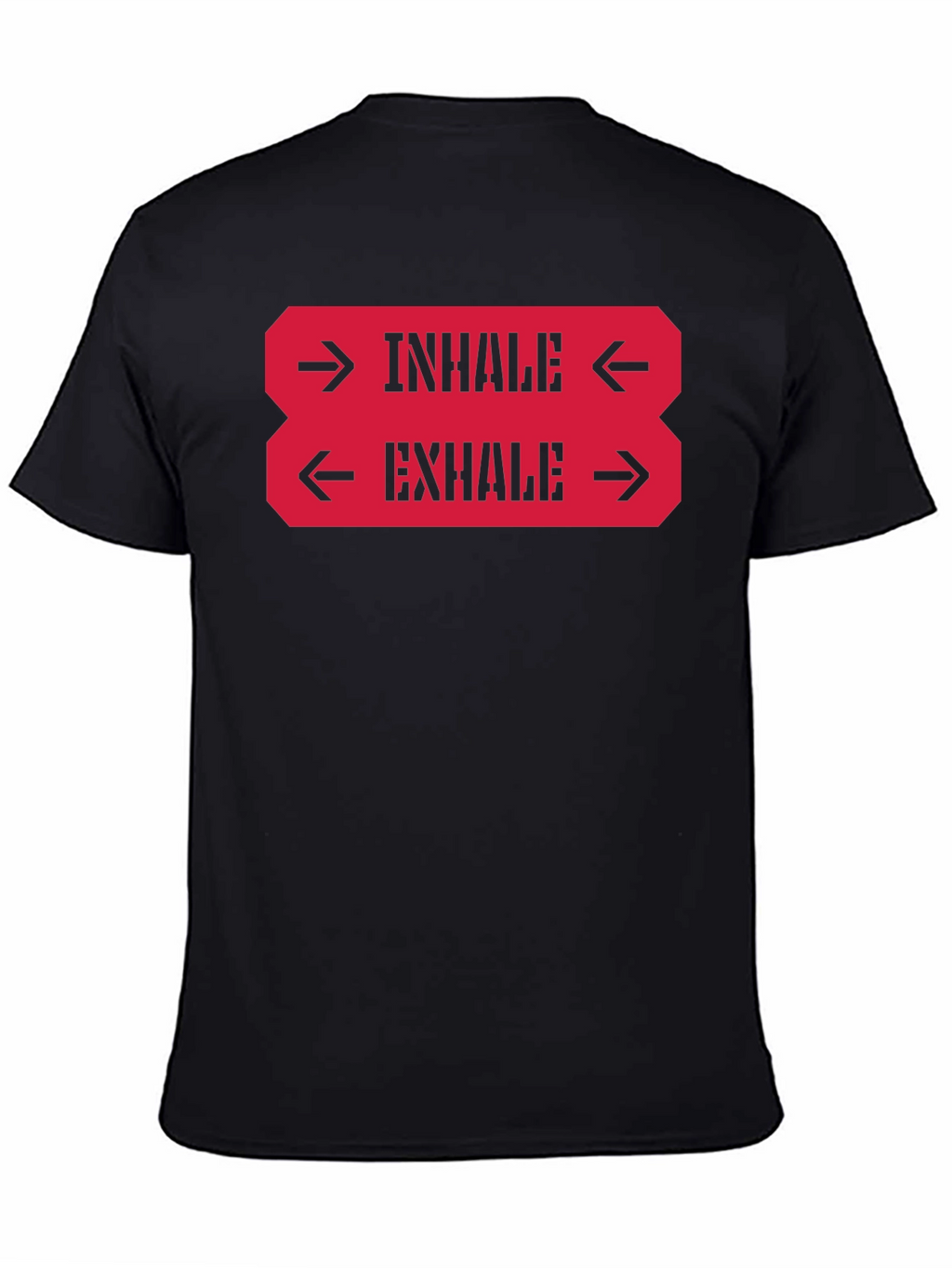 Inhale Exhale Graphic Tee - Black