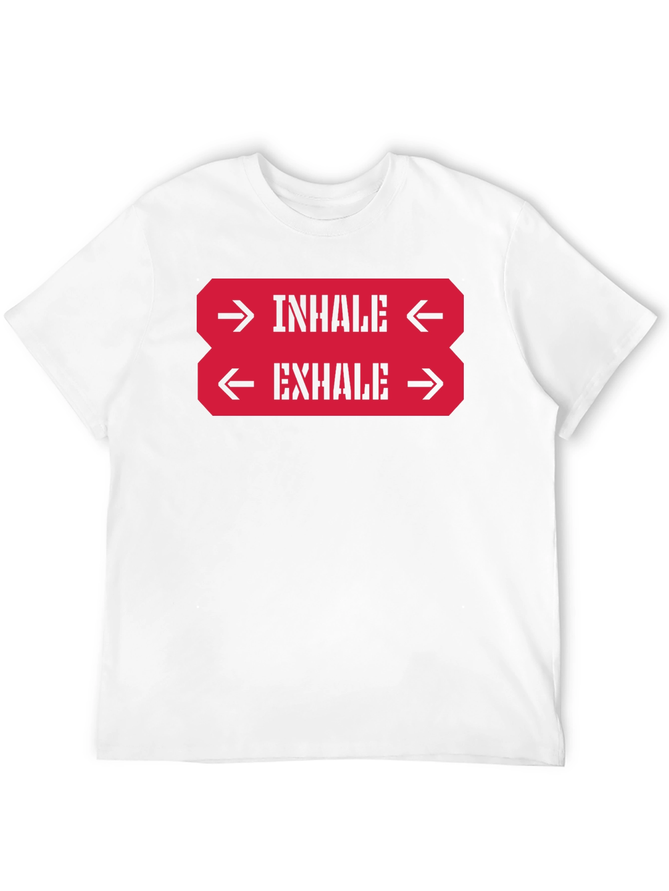Inhale Exhale Graphic Tee - Black