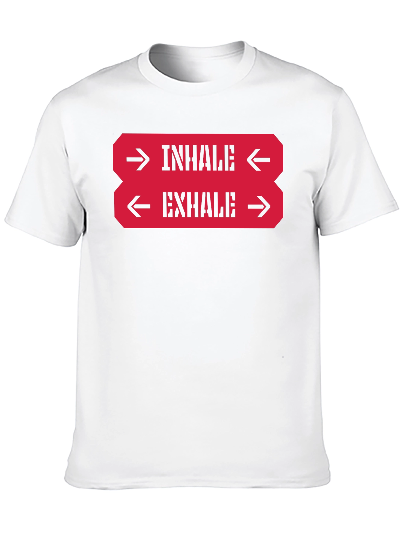 Inhale Exhale Graphic Tee - Black