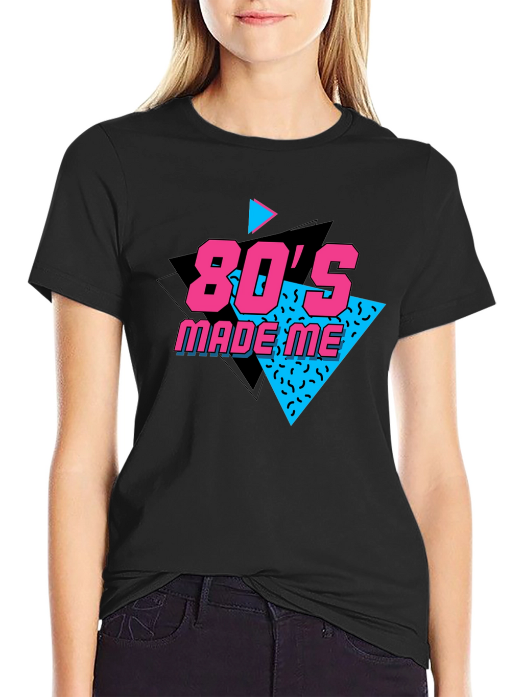 80s Made Me Black T-Shirt